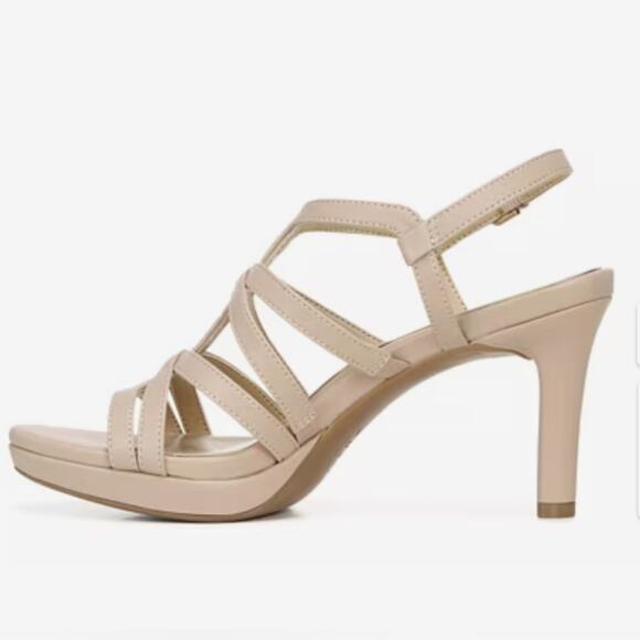 Naturalizer Baylor CremeBrulee/Nude Beige Strappy Heels. Size 9M. Worn Once - Picture 5 of 16